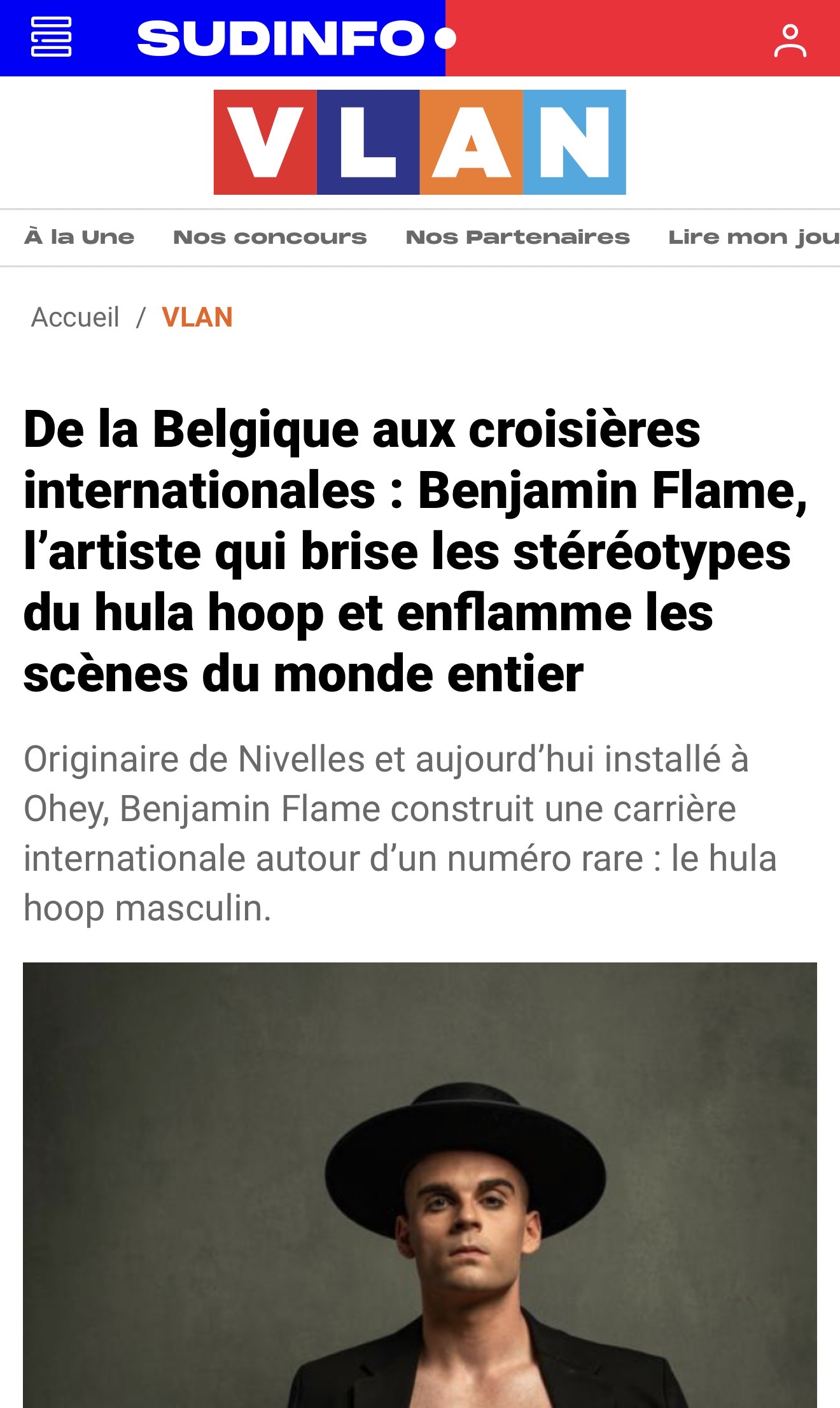 From Belgium to International Cruises: Benjamin Flame, the Artist Shattering Hula Hoop Stereotypes and Igniting Global Stages